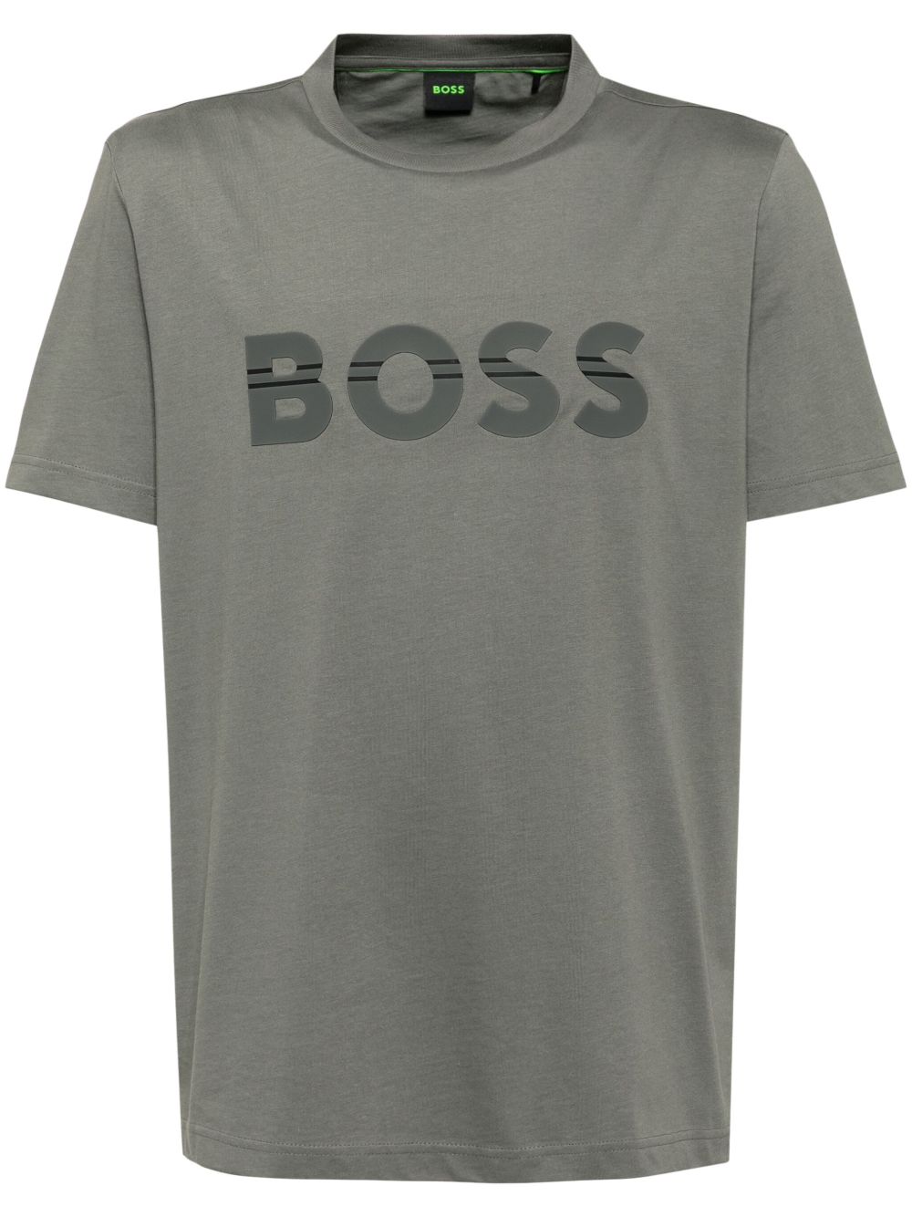 BOSS 标贴短袖T恤 - 灰色