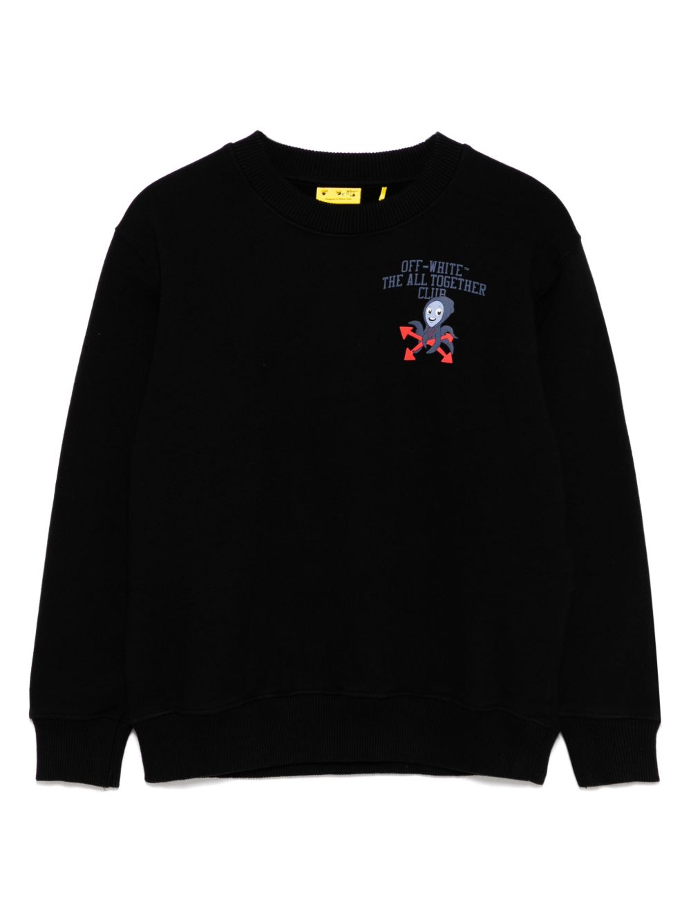 Off-White Kids 图案印花卫衣 - 黑色