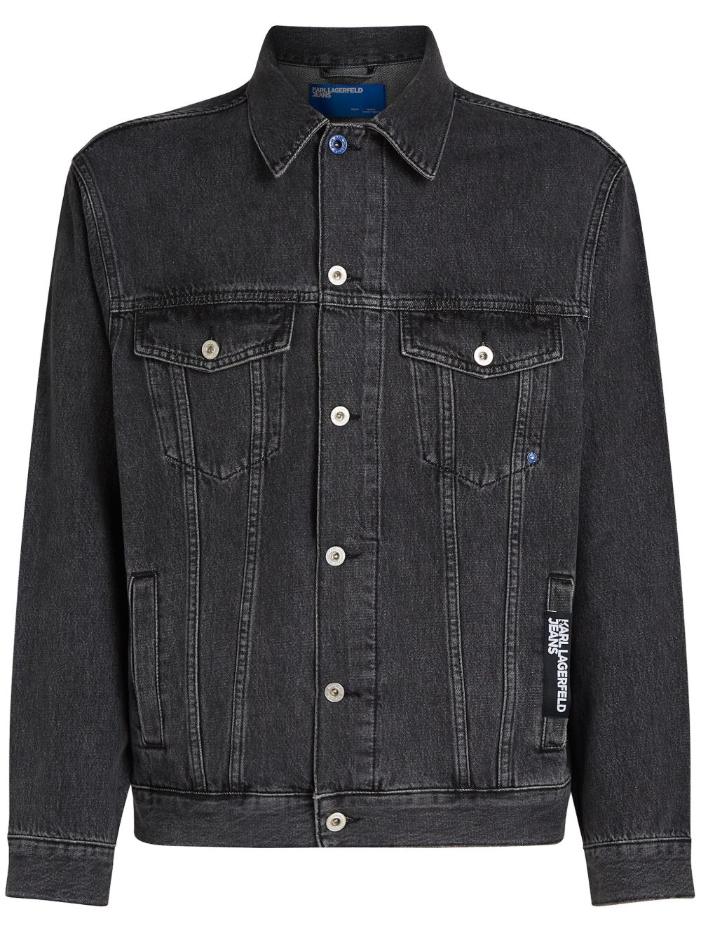 Karl Lagerfeld Jeans Tokyo 印花牛仔夹克 - 灰色