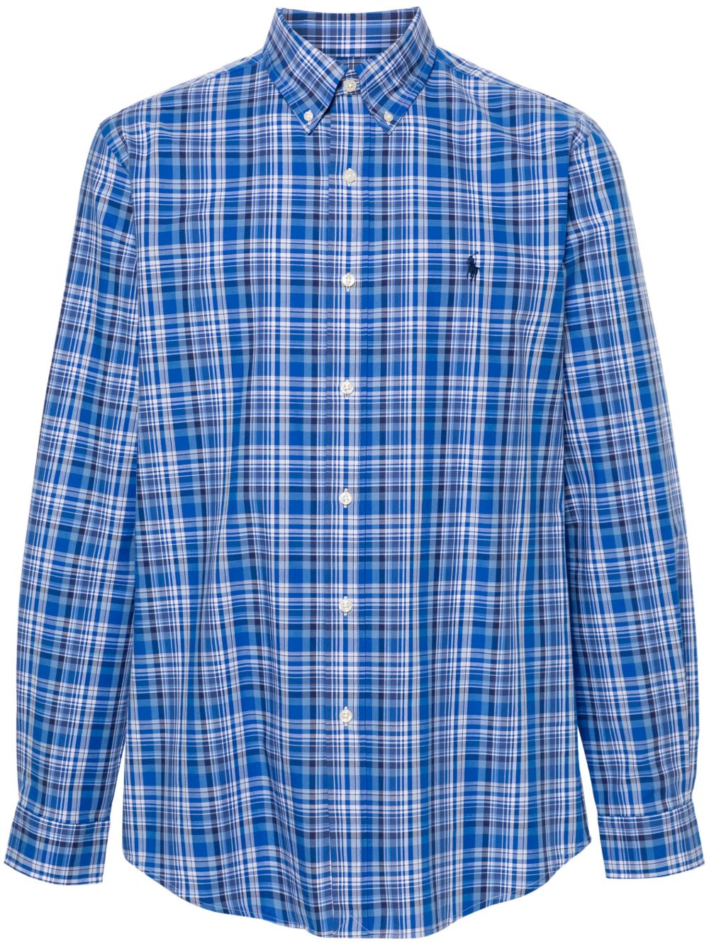 Polo Ralph Lauren Polo Pony 格纹衬衫 - 蓝色