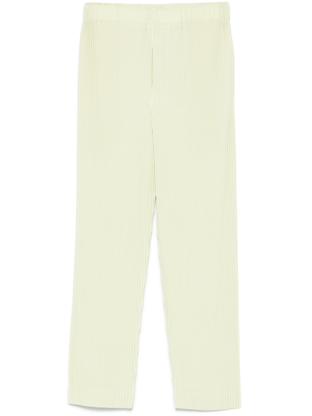 Homme Plissé Issey Miyake 细褶长裤 - 绿色