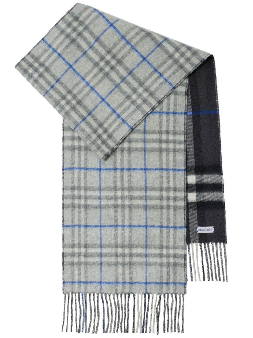 Burberry Vintage Check 双面羊绒围巾 - 灰色