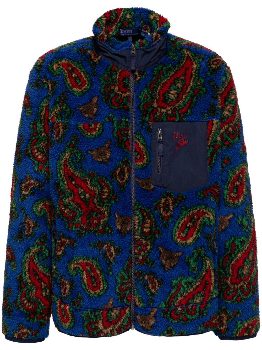 Polo Ralph Lauren Paisley Print Fleece 夹克 - 蓝色