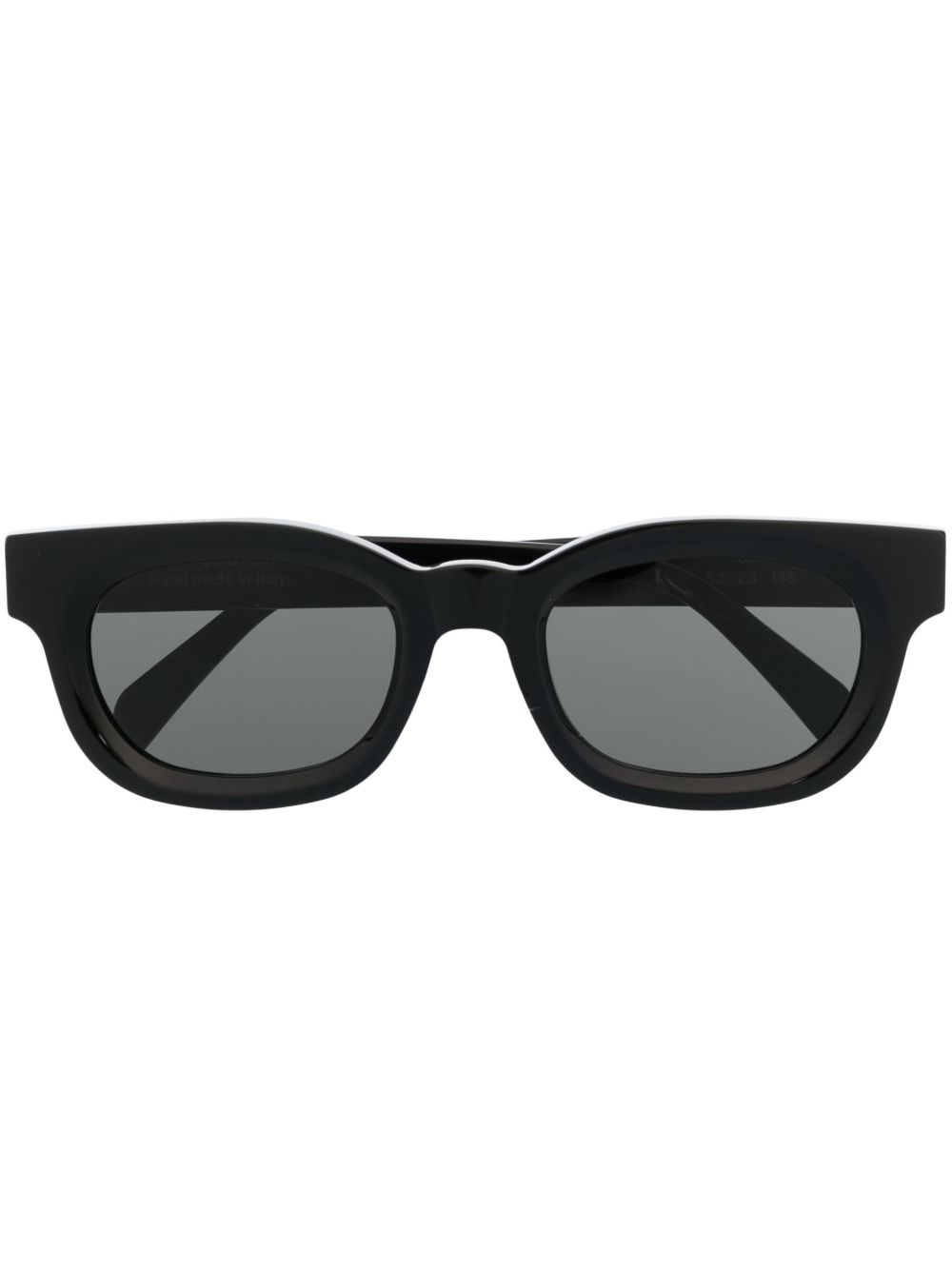 Retrosuperfuture logo方框太阳眼镜 - 黑色