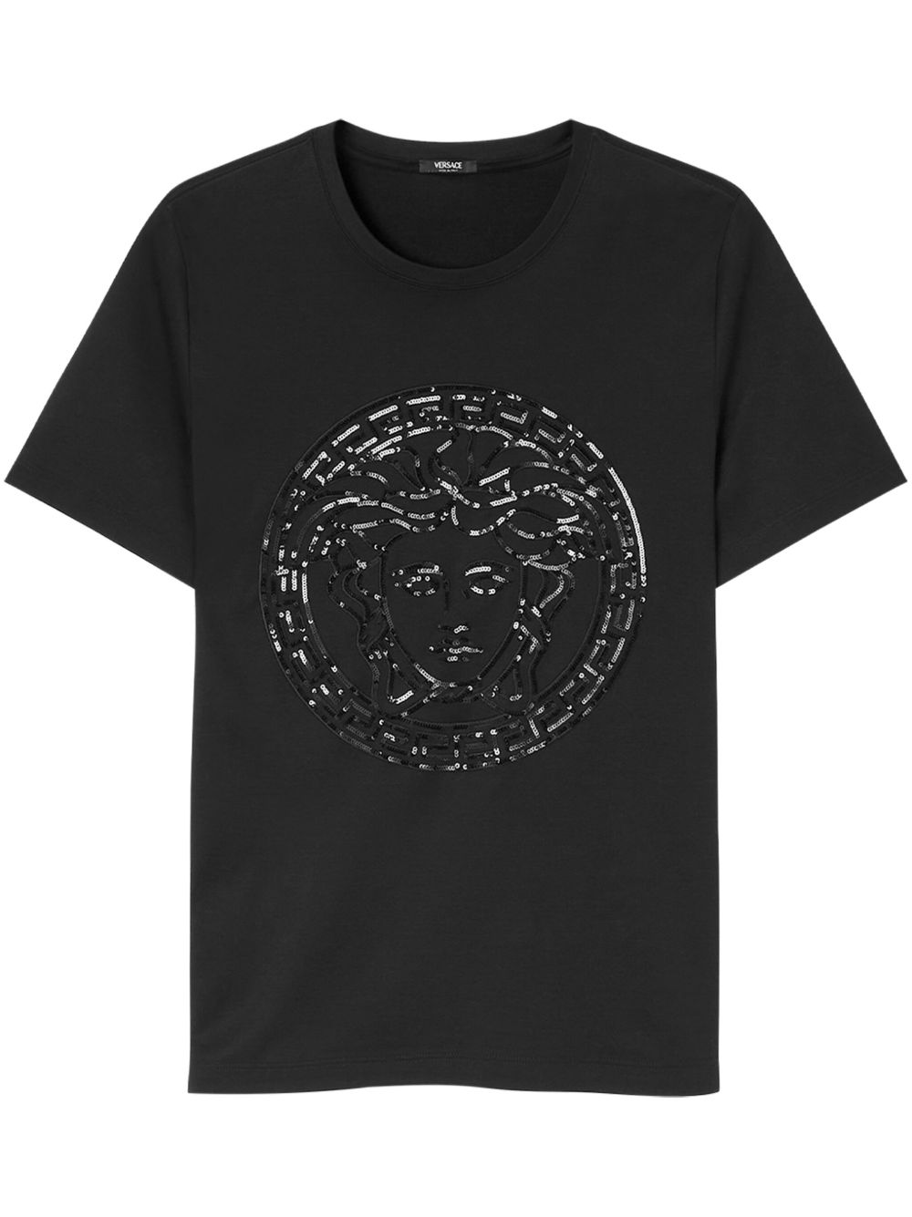 Versace Medusa Head 棉T恤 - 黑色