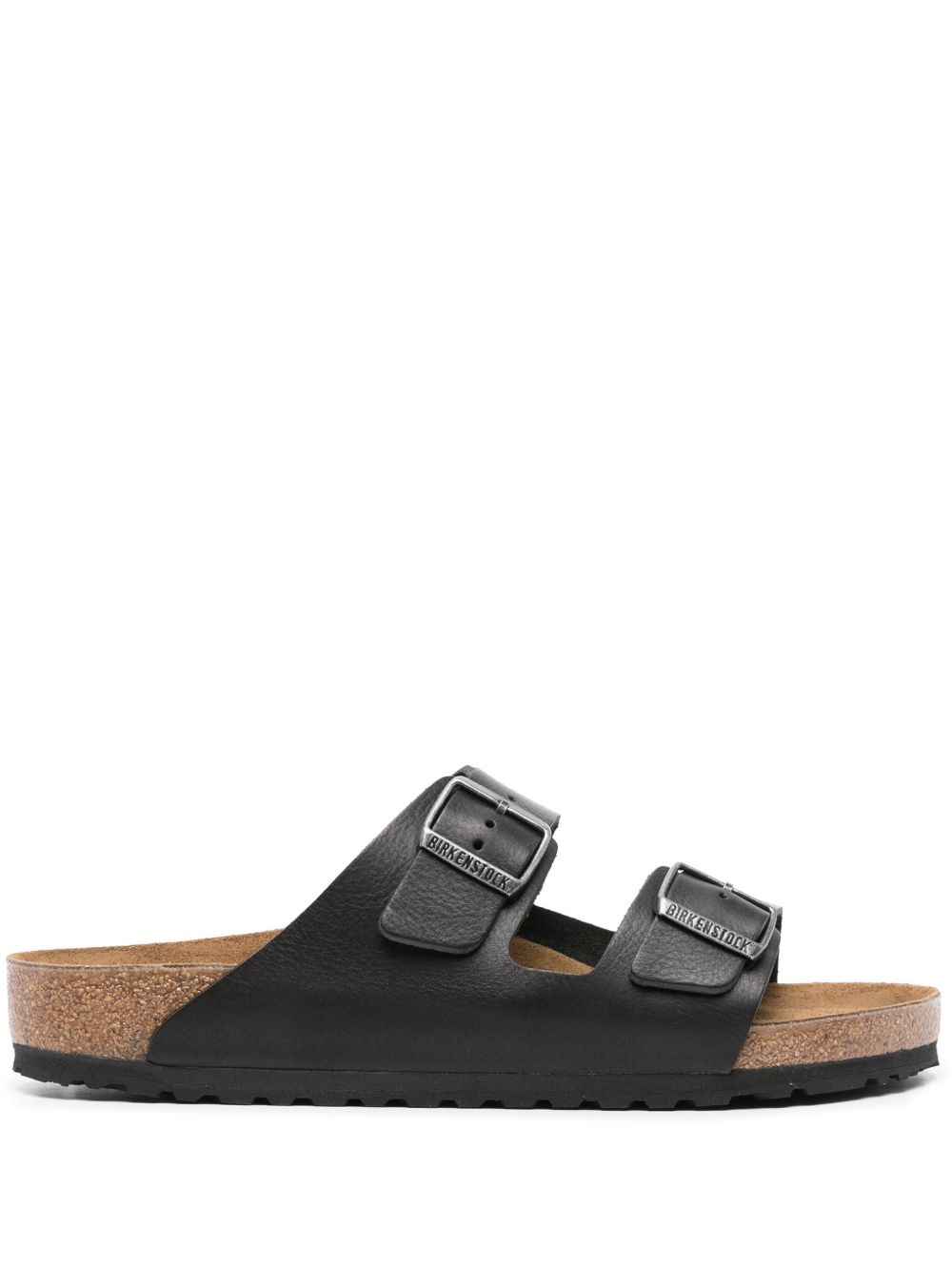Birkenstock Arizona Grip 皮质拖鞋 - 黑色