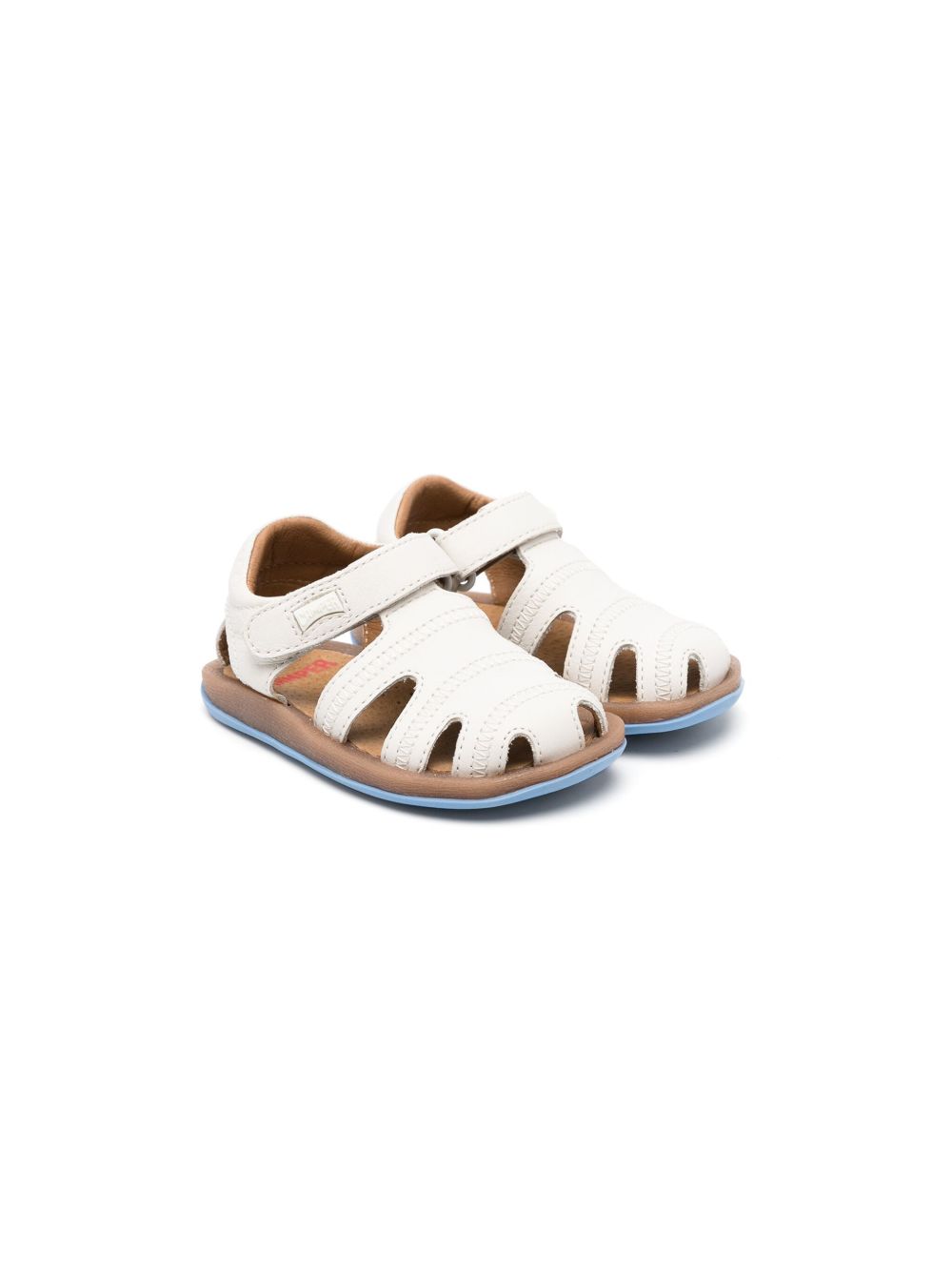 Camper Kids Bicho 镂空皮质凉鞋 - 白色