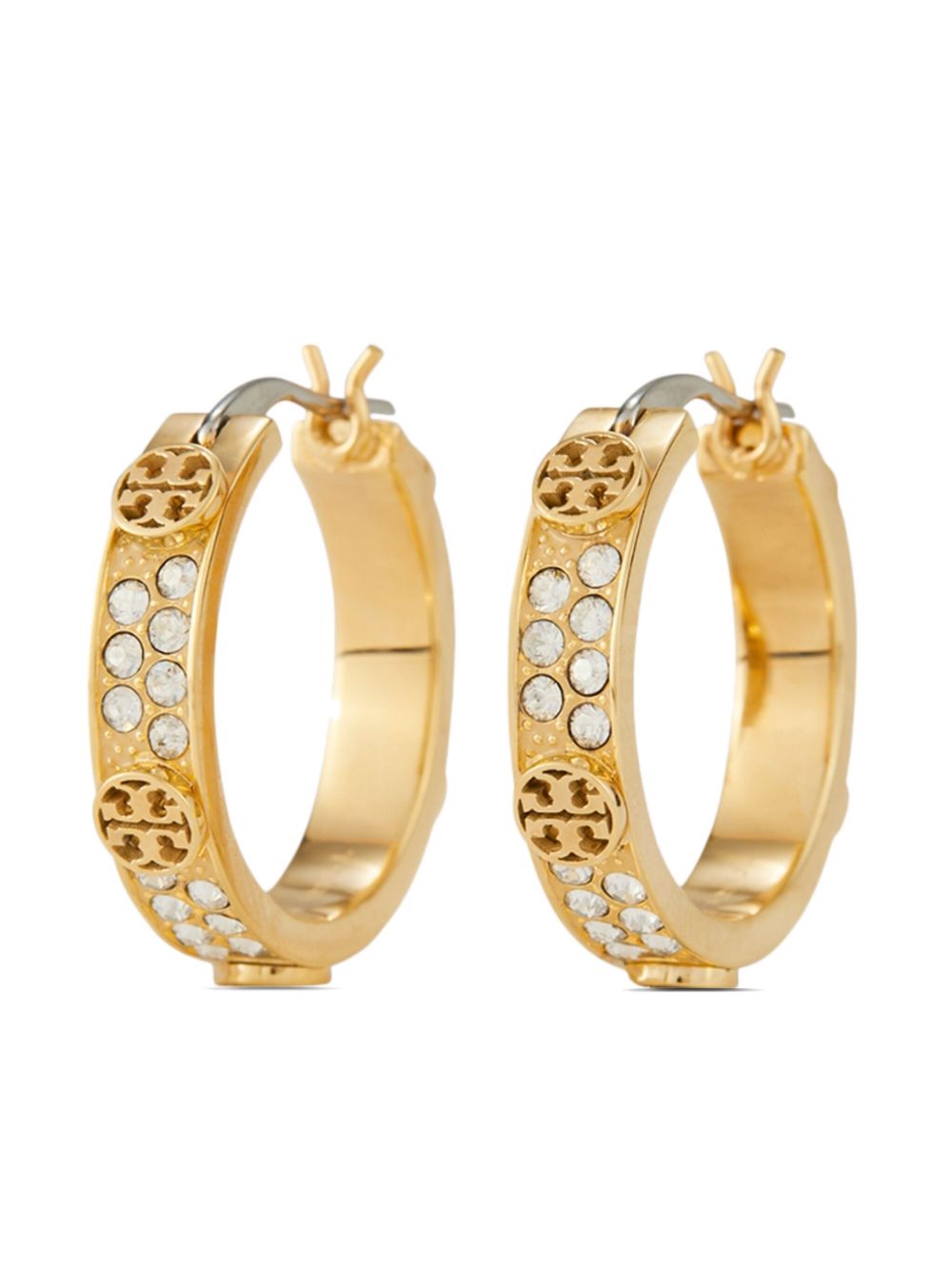 Tory Burch Miller 小号圈形耳钉环 - 金色