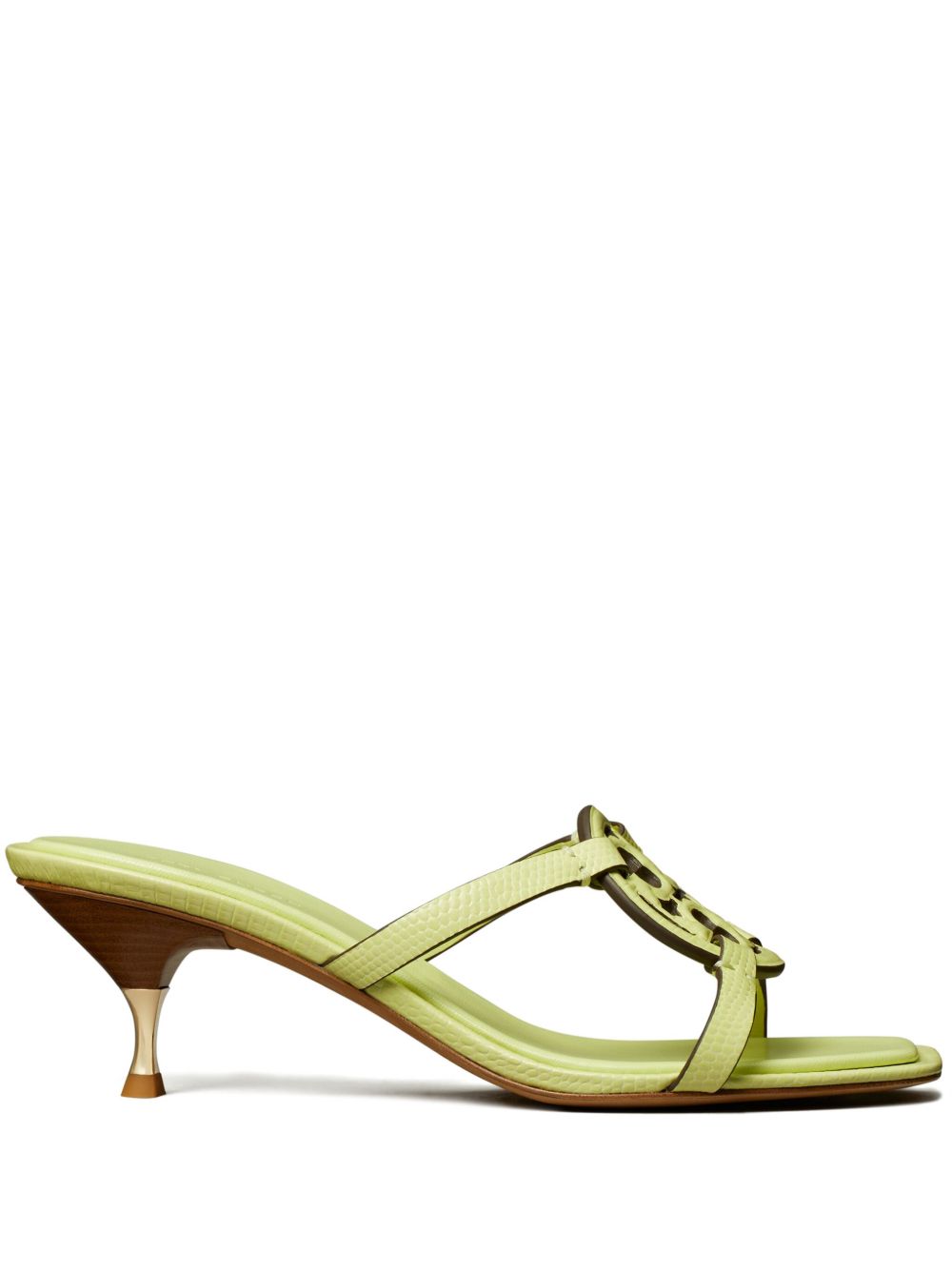 Tory Burch Miller Bombé 中跟皮质穆勒鞋（5.5厘米） - 绿色