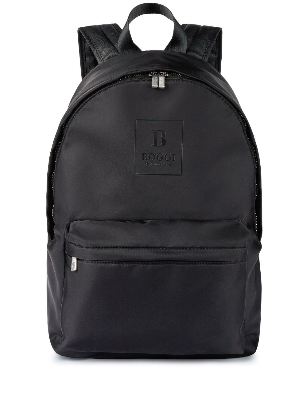Boggi Milano logo印花双肩包 - 黑色