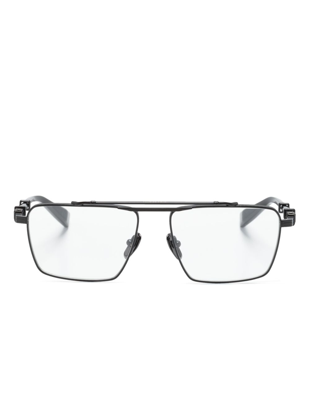 Balmain Eyewear Brigade VI 飞行员镜框眼镜 - 黑色