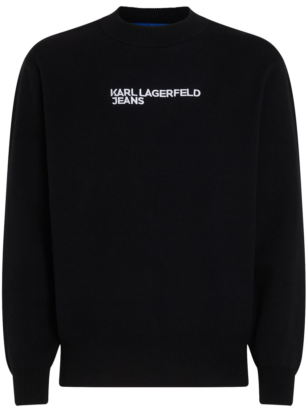Karl Lagerfeld Jeans logo毛衣 - 黑色