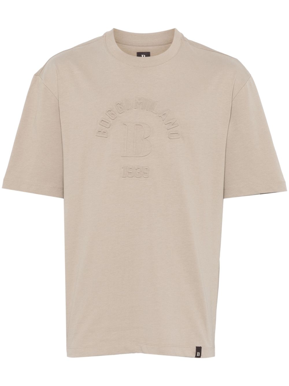Boggi Milano logo压纹T恤 - 中性色