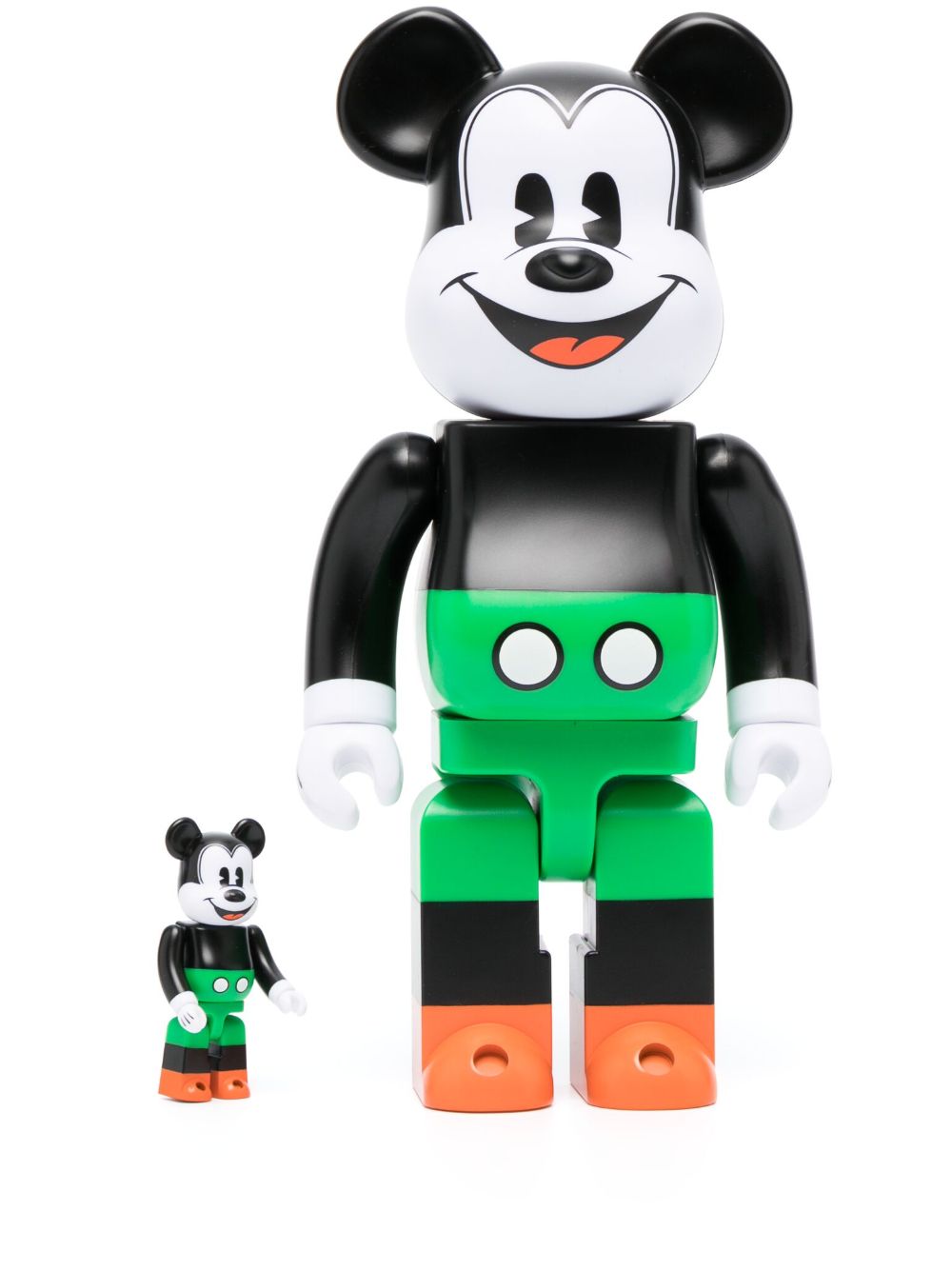 MEDICOM TOY x Mickey Mouse BE@RBRICK 100% & 400% 模型玩具套装 - 黑色