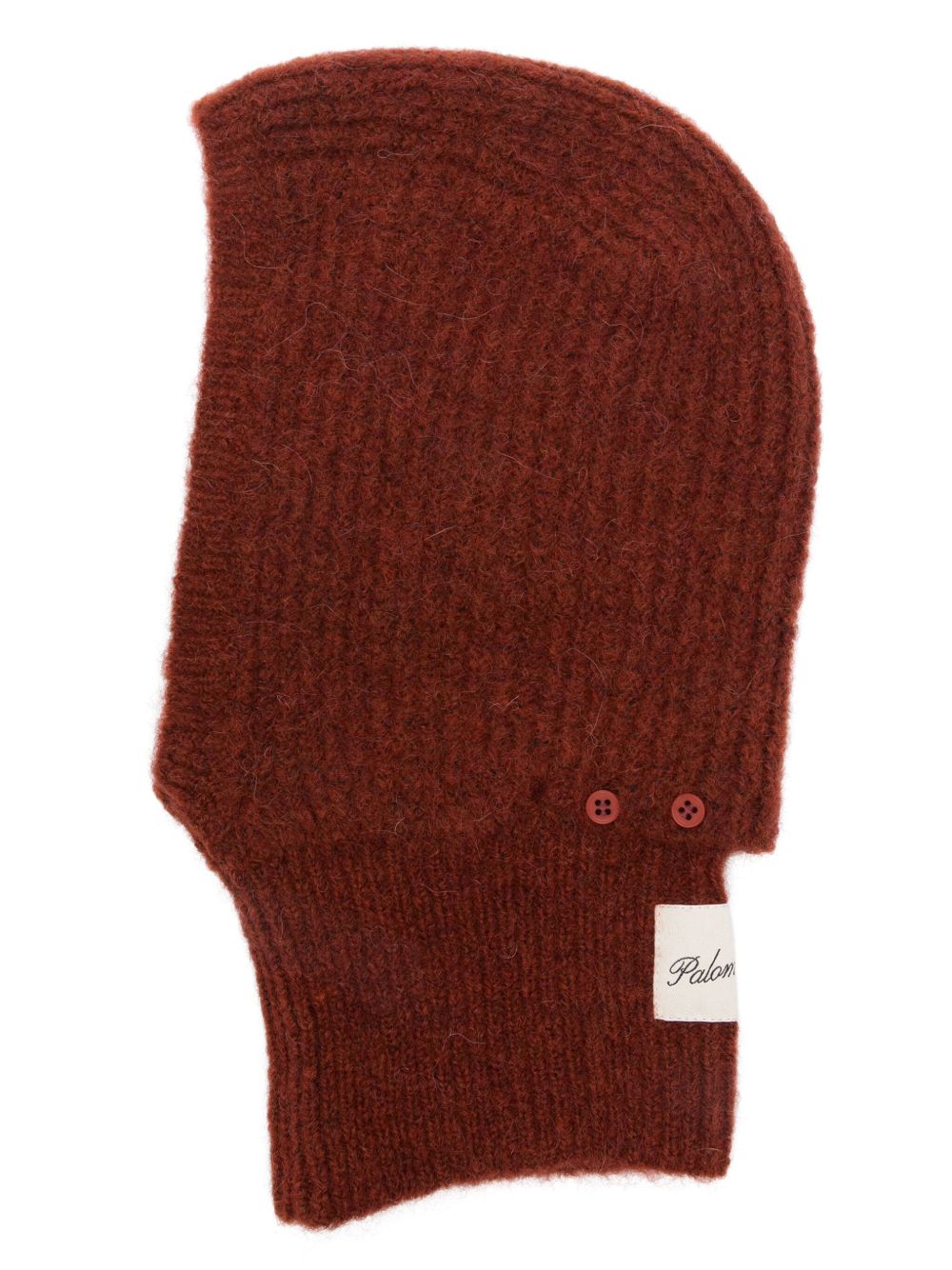 Paloma Wool 罗纹巴拉克拉瓦帽 - 红色
