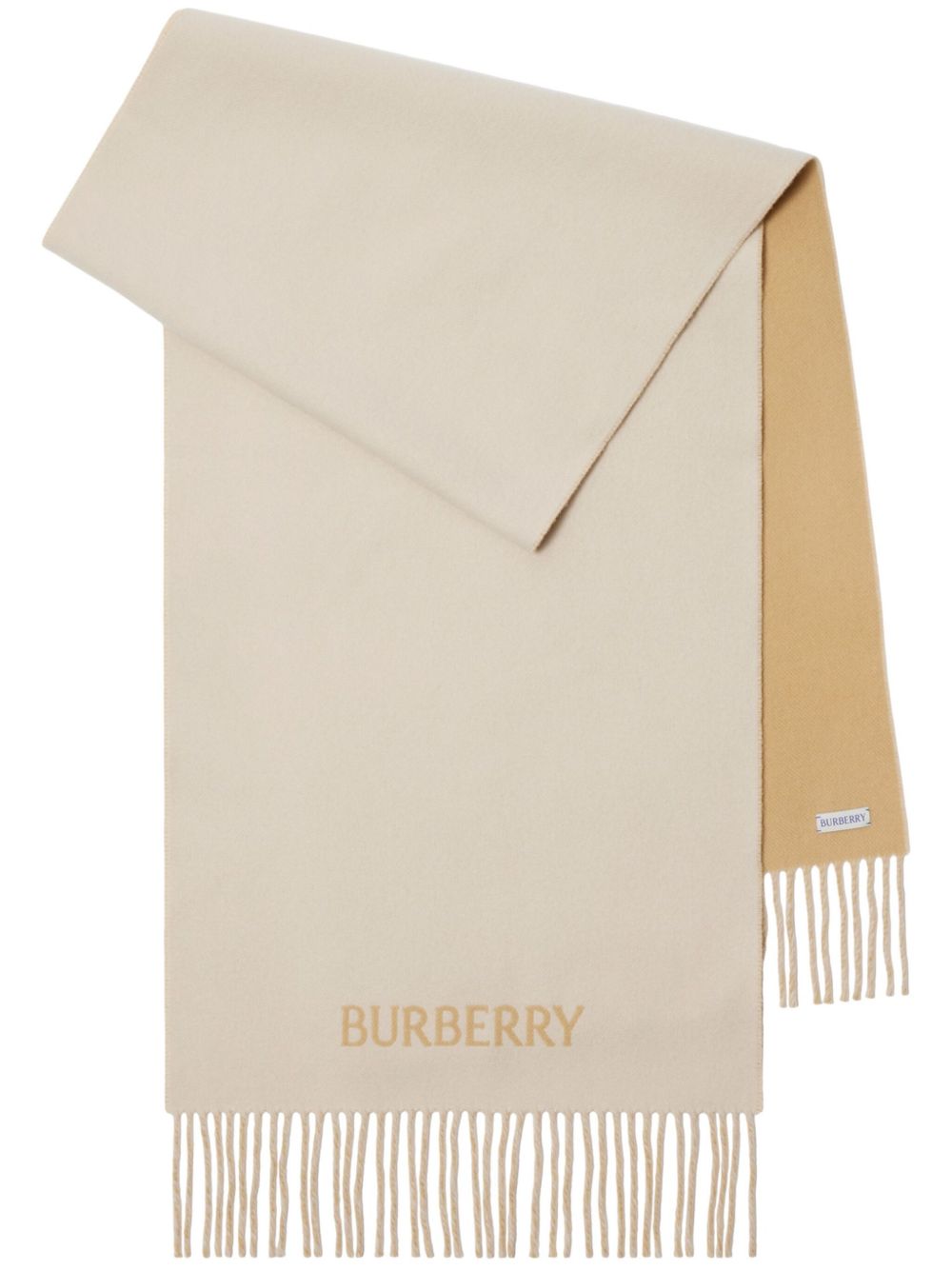 Burberry 双面羊绒围巾 - 中性色