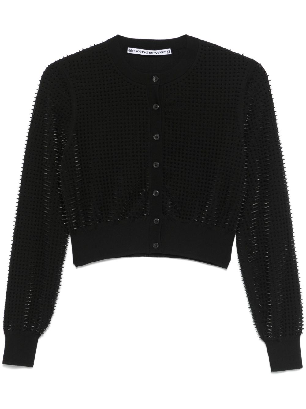 Alexander Wang 尖钉细节开衫 - 黑色