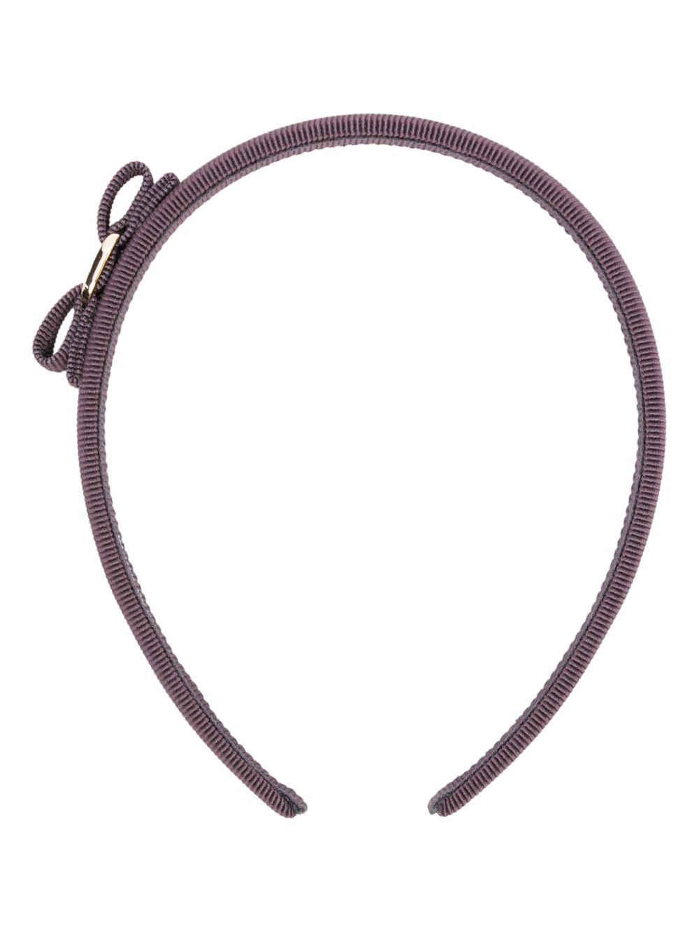 Ferragamo 蝴蝶结细节发带 - 紫色