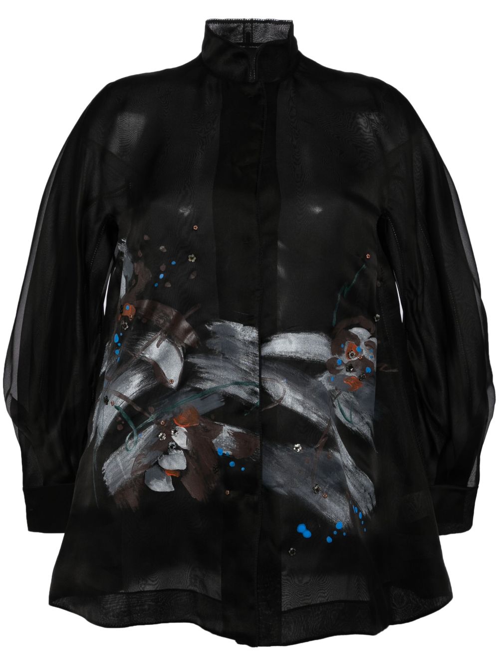 SHIATZY CHEN Libre Collection 立领衬衫 - 黑色