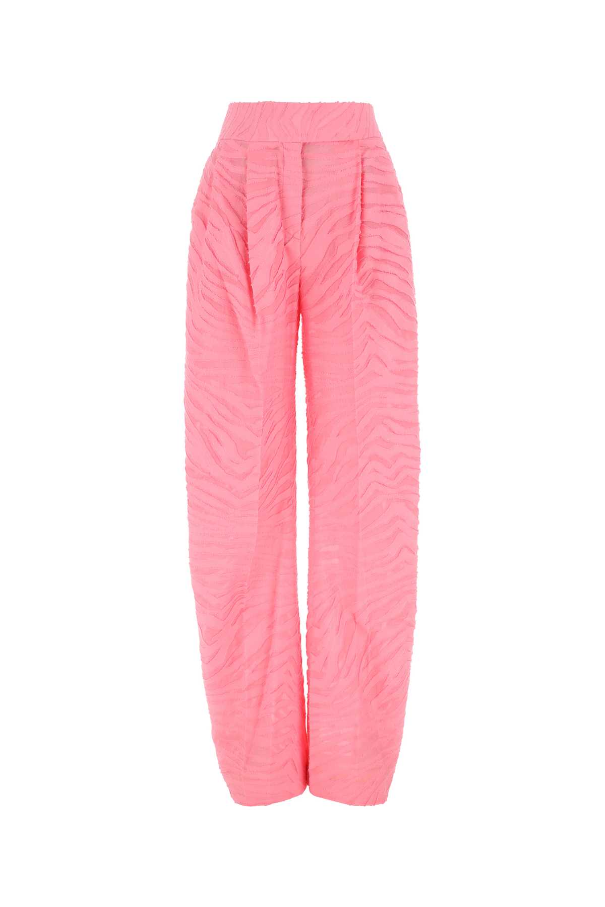 The Attico Pink Cotton Blend Wide-leg Gary Pant