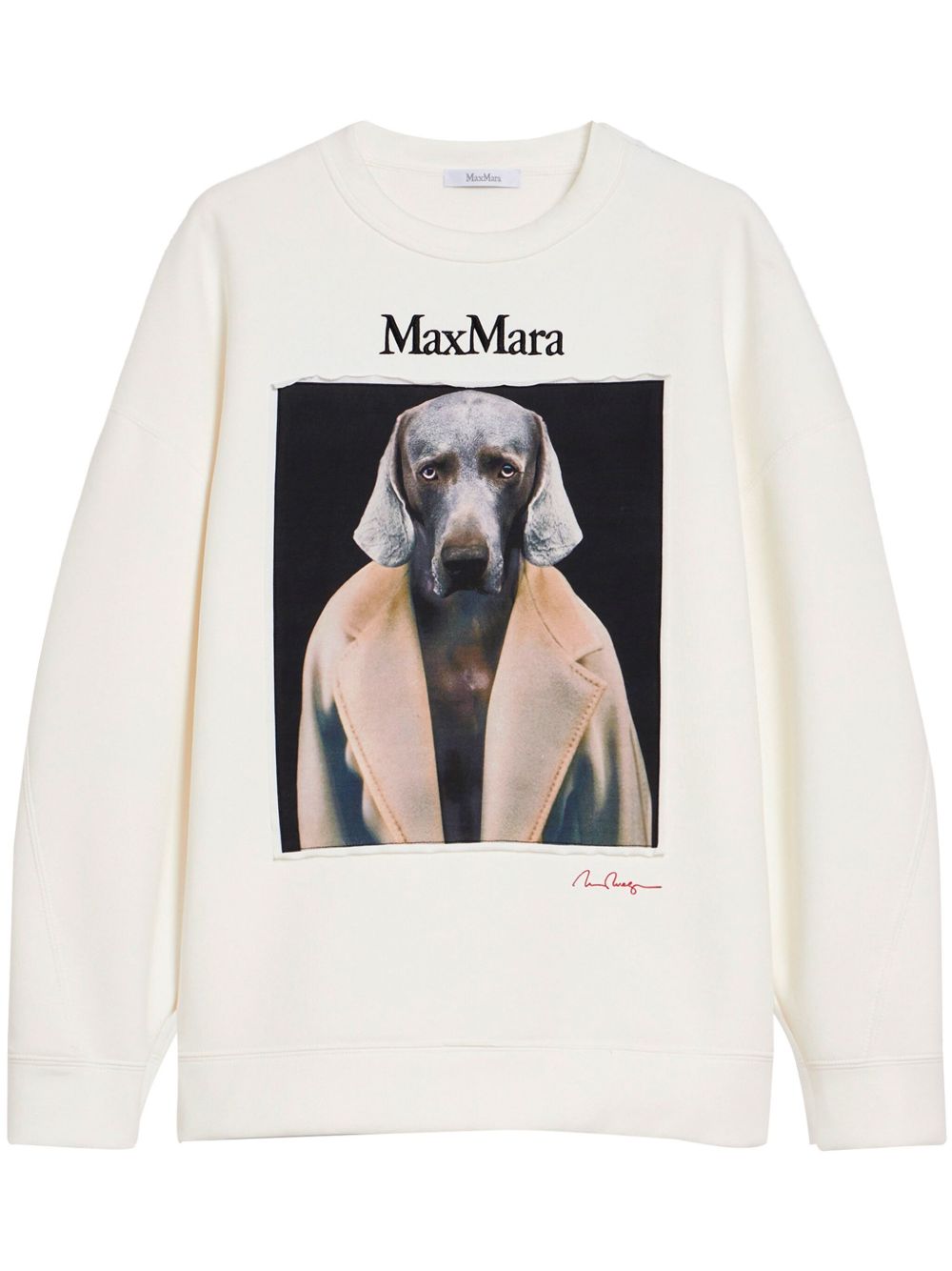 Max Mara Wegman 印花卫衣 - 白色