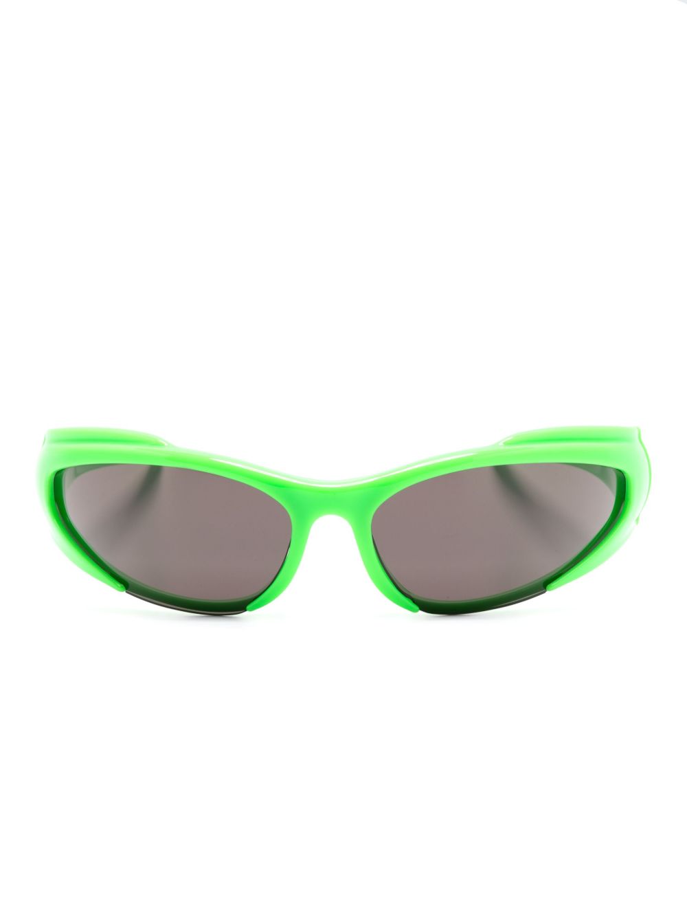 Balenciaga Eyewear Reverse Xpander 太阳眼镜 - 绿色