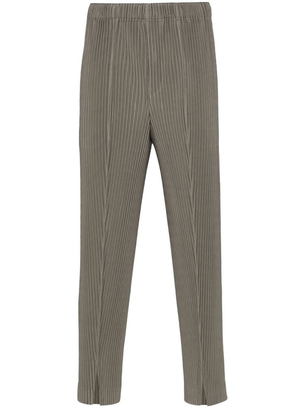 Homme Plissé Issey Miyake 褶饰锥形裤 - 绿色