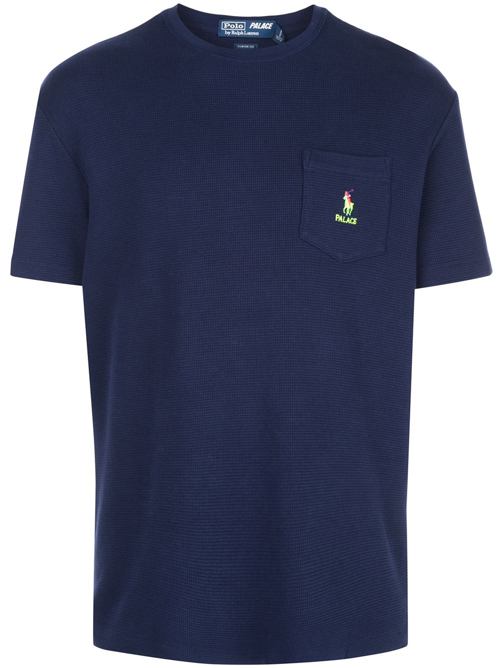 Palace Polo logo口袋T恤 - 蓝色