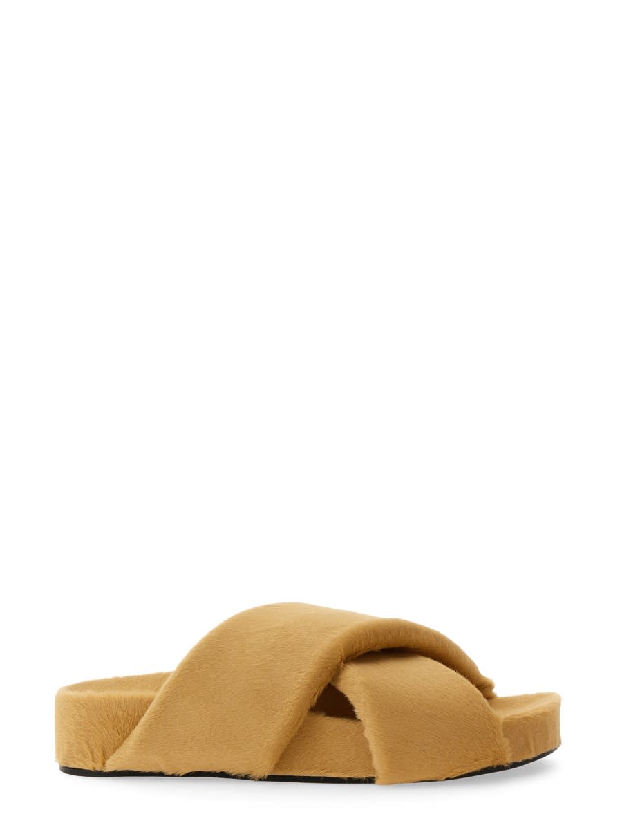 Jil Sander 交叉带凉鞋