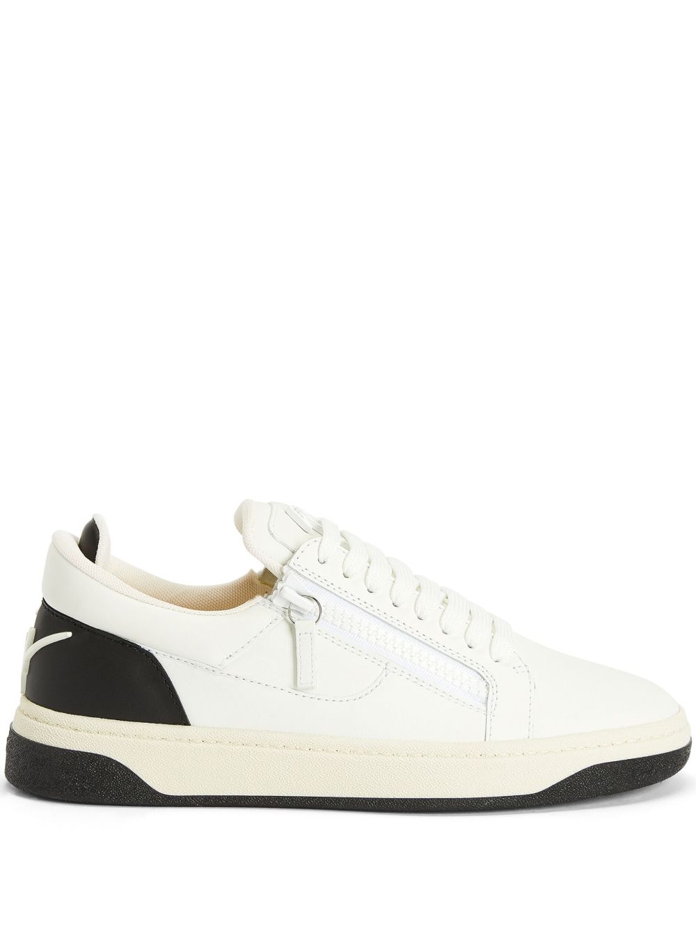 Giuseppe Zanotti GZ94 皮质运动鞋 - 白色