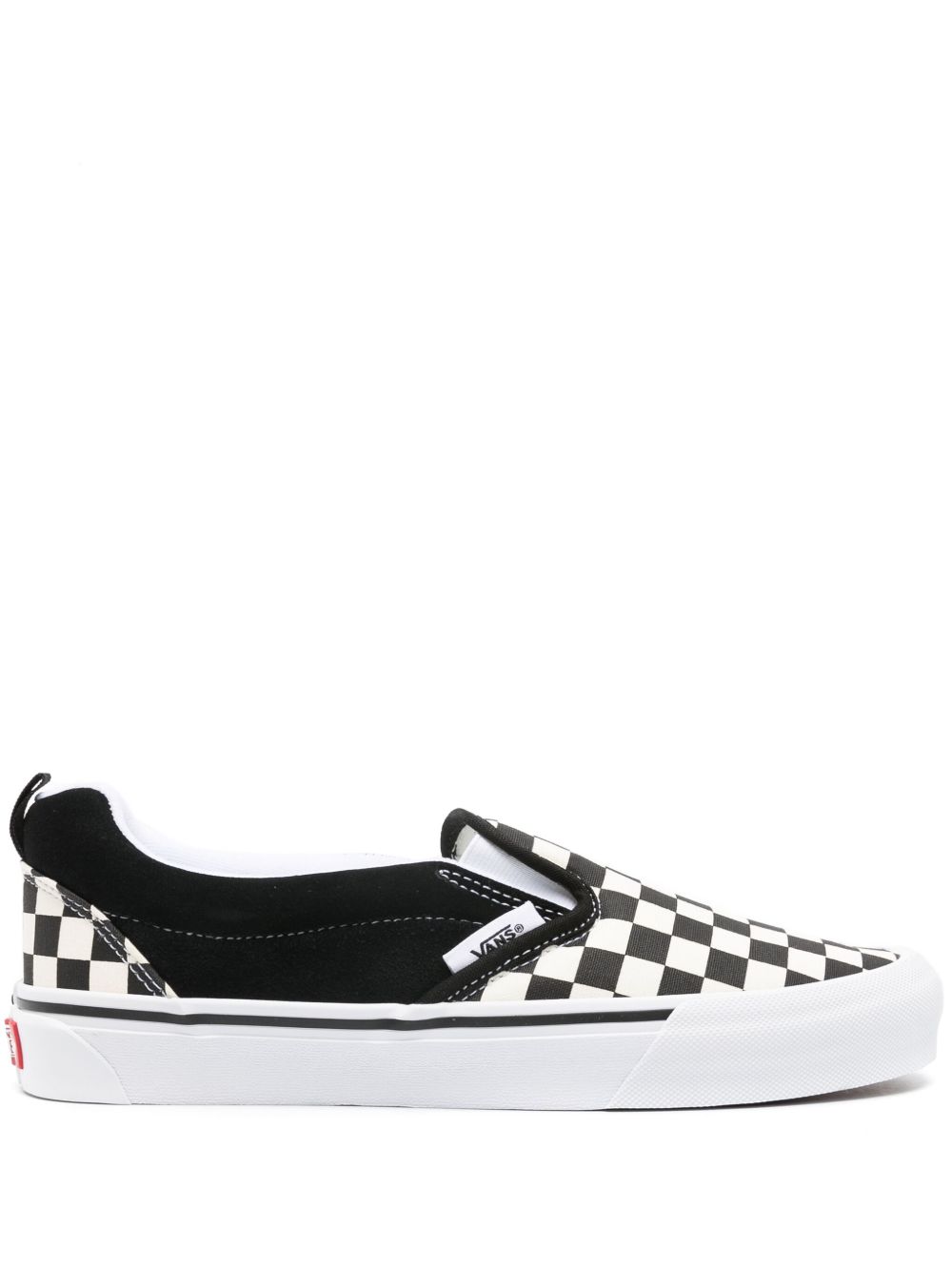 Vans Knu Slip 格纹图案运动鞋 - 黑色