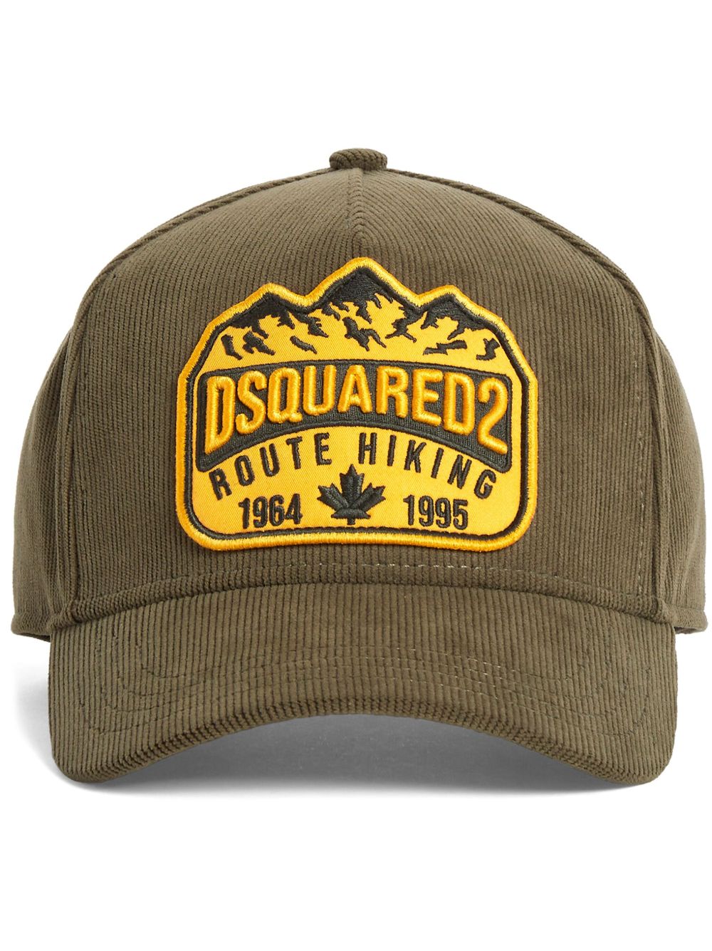DSQUARED2 logo贴花棒球帽 - 绿色