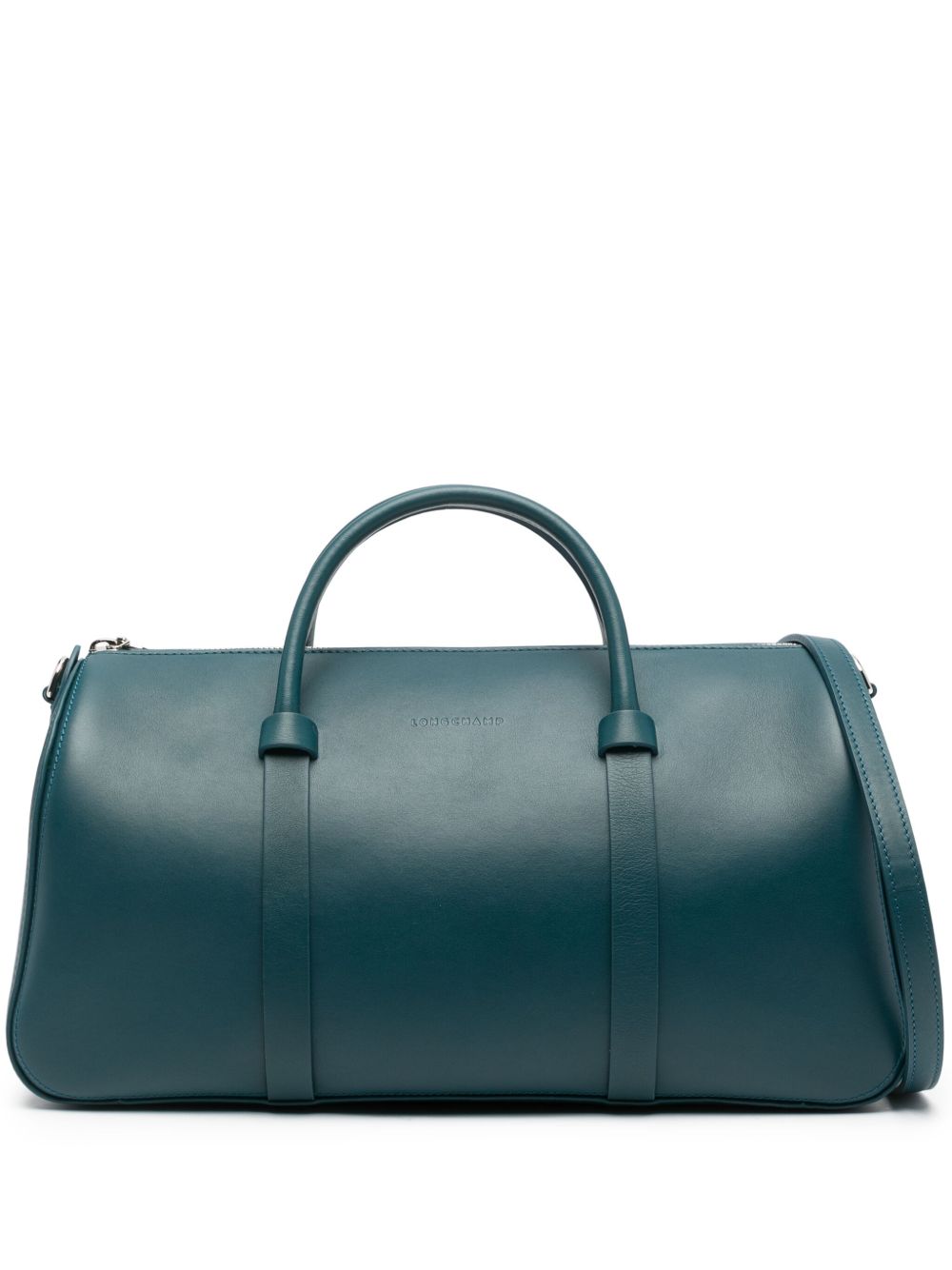 Longchamp Daylong 皮质大号托特包 - 蓝色