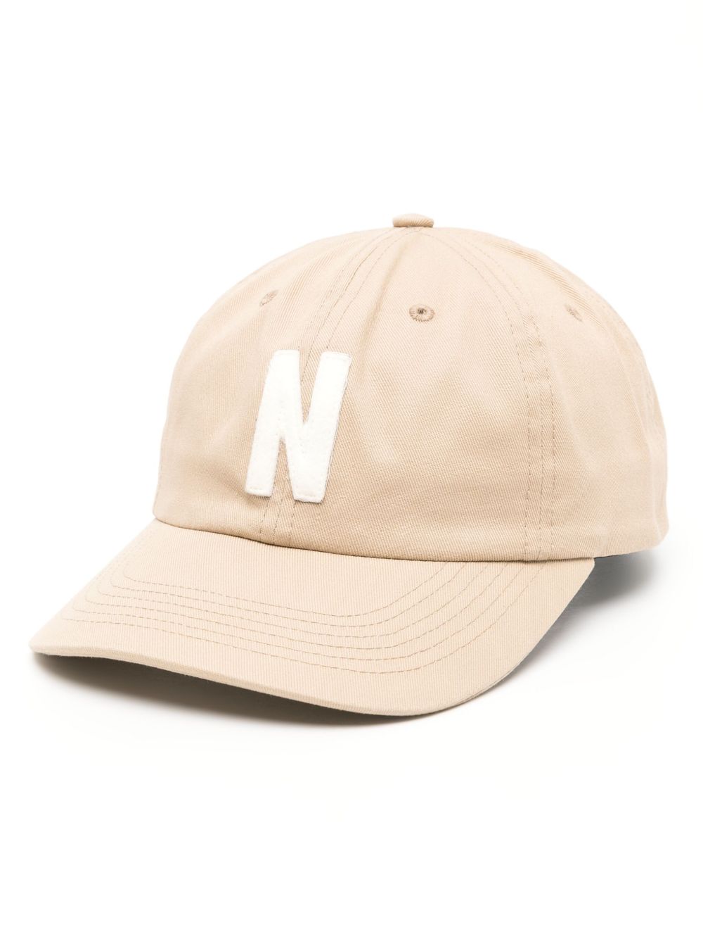 Norse Projects 标贴棉棒球帽 - 中性色