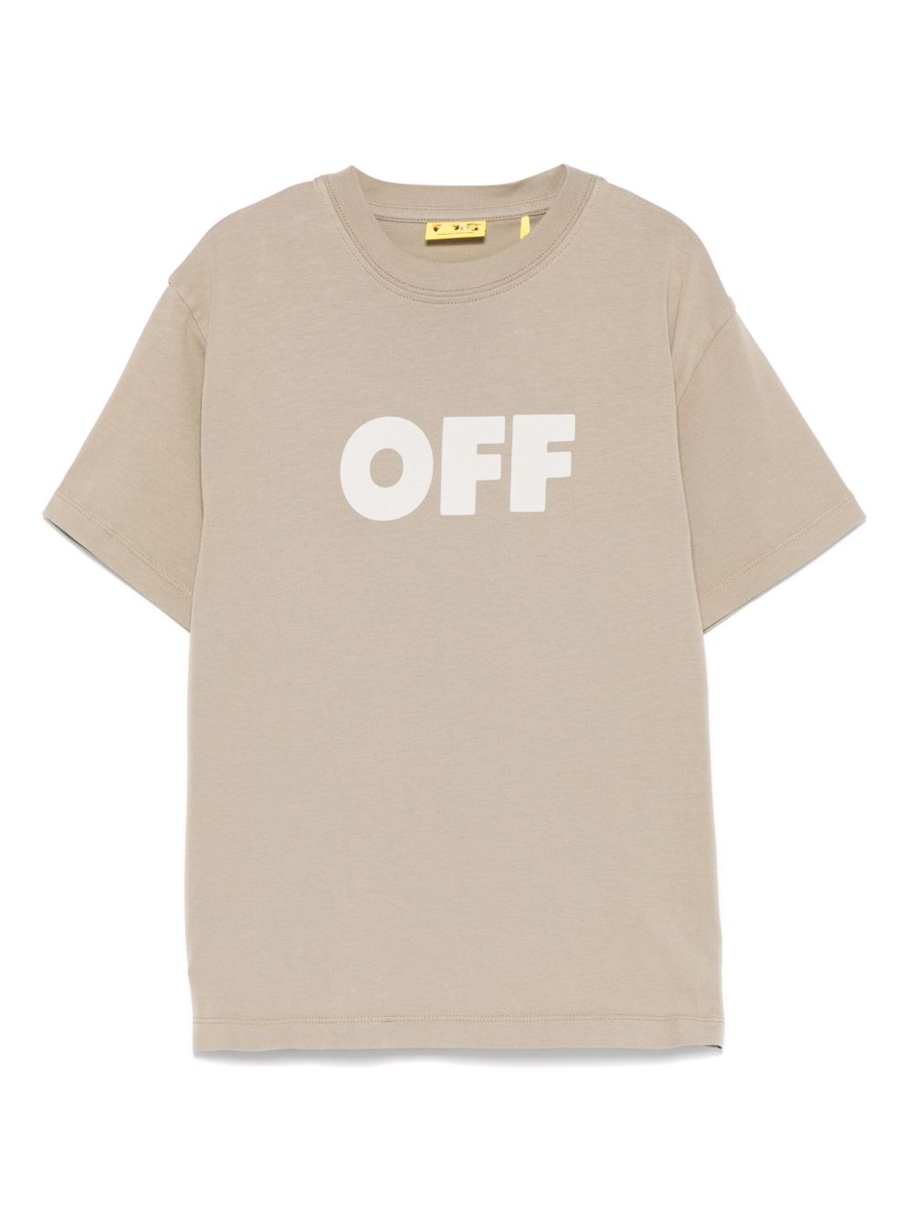Off-White Kids logo印花T恤 - 绿色