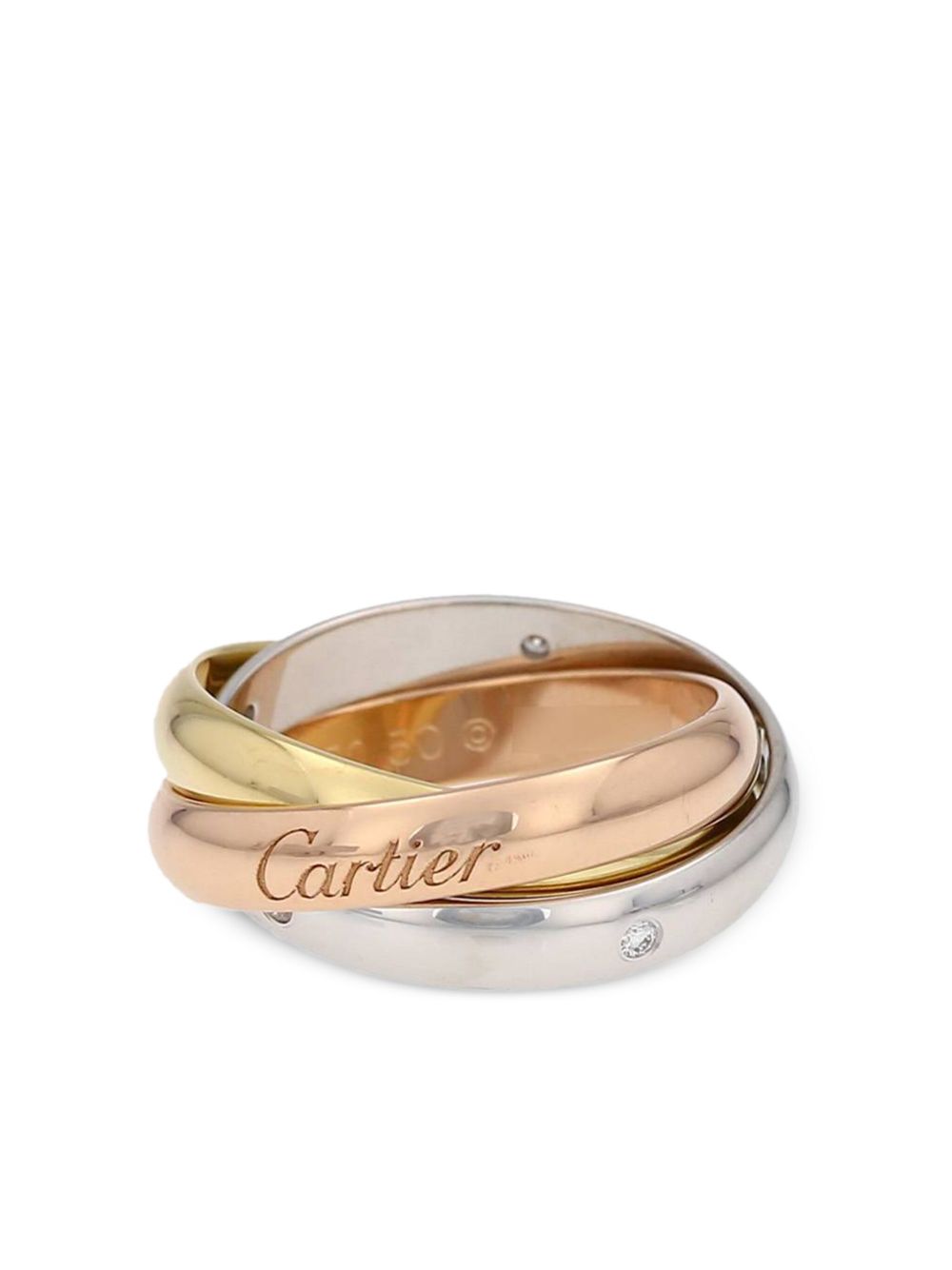 Cartier 黄金 Trinity 戒指（典藏款） - 金色