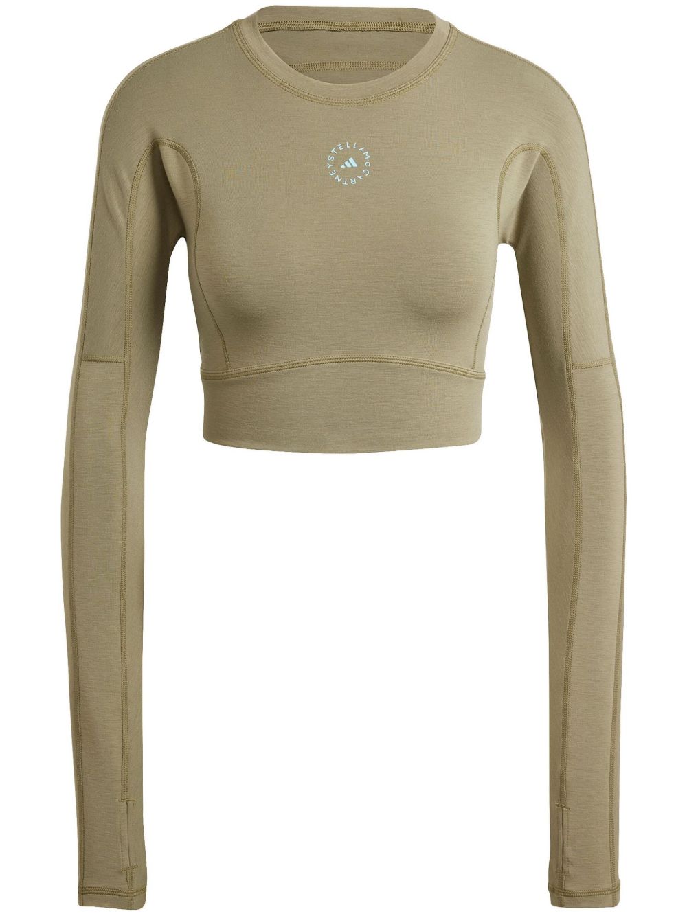 adidas by Stella McCartney True Strength 短款上衣 - 绿色