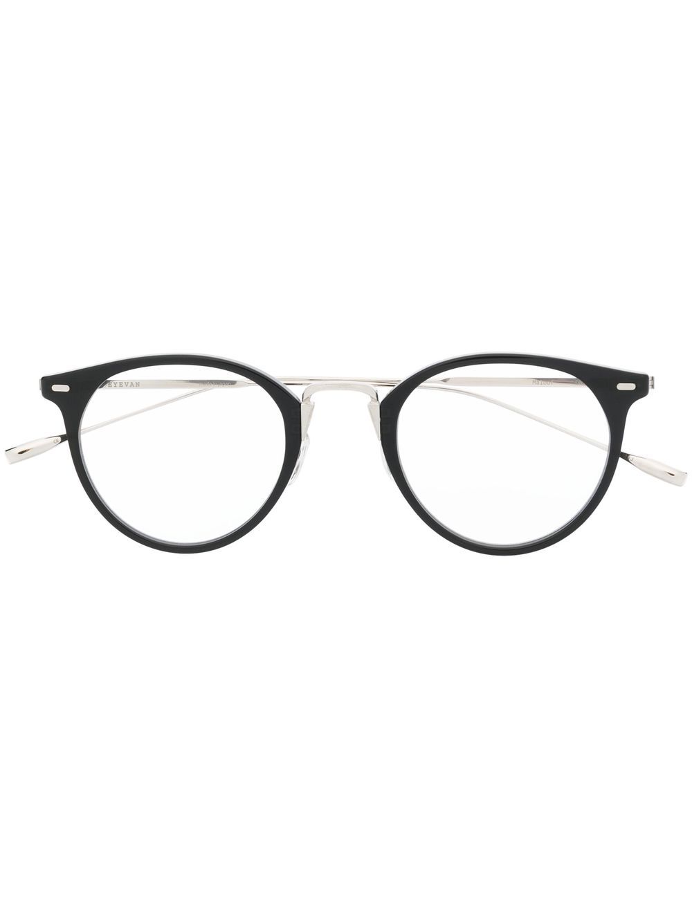Eyevan7285 Maloof 圆形镜框眼镜 - 黑色