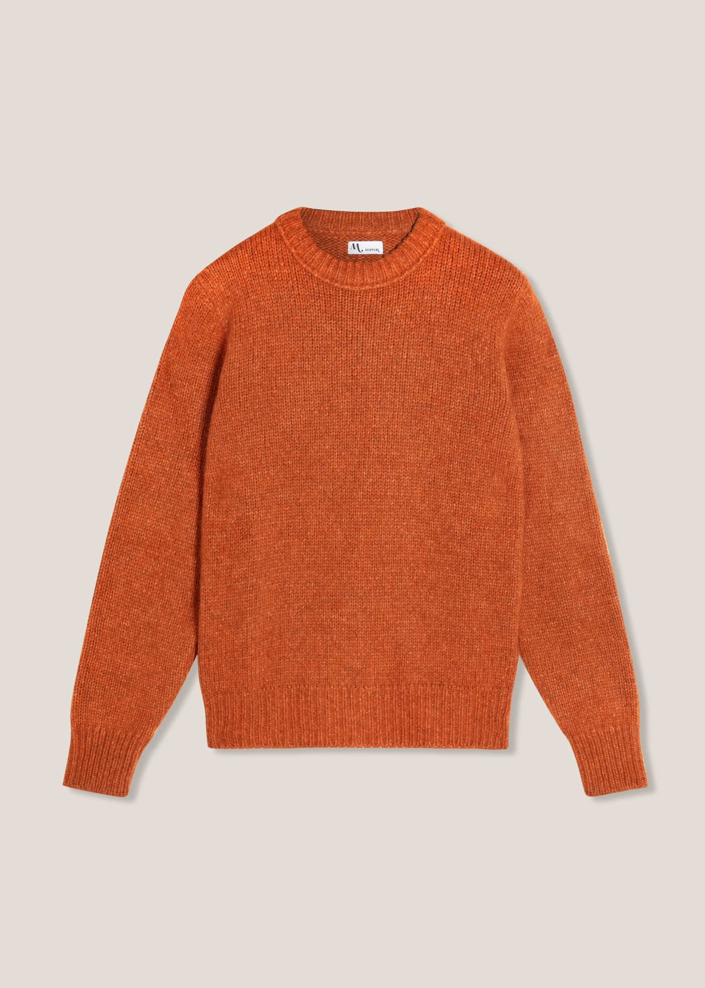 doppiaa Aappio Orange Wool And Alpaca Sweater