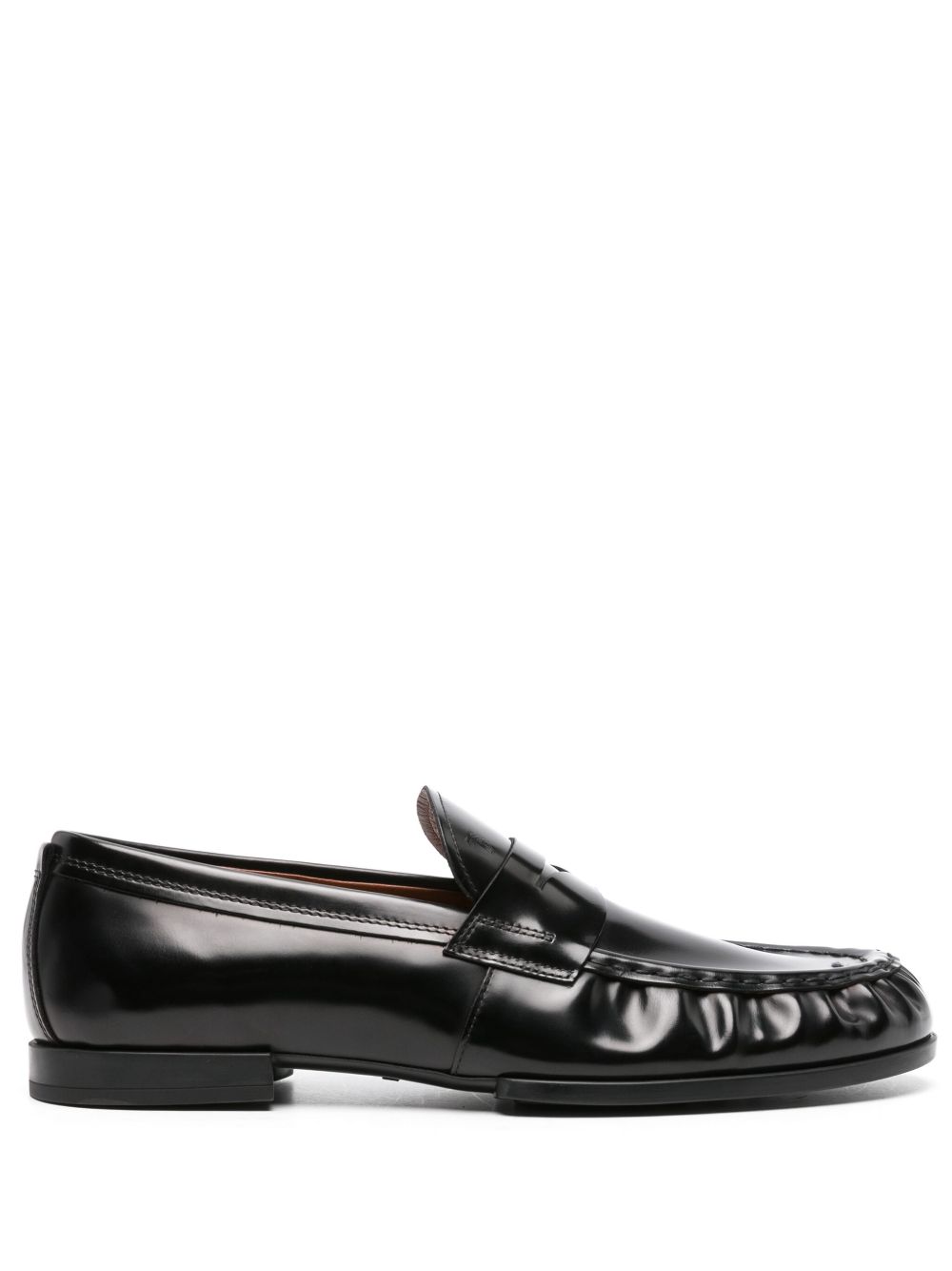 Tod's 皮质经典乐福鞋 - 黑色
