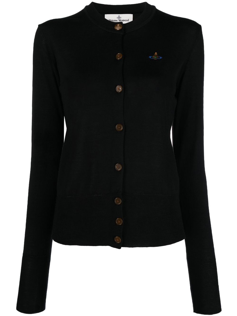 Vivienne Westwood Bea Orb 刺绣开衫 - 黑色
