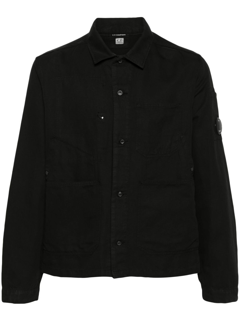 C.P. Company 镜片细节长袖衬衫 - 黑色