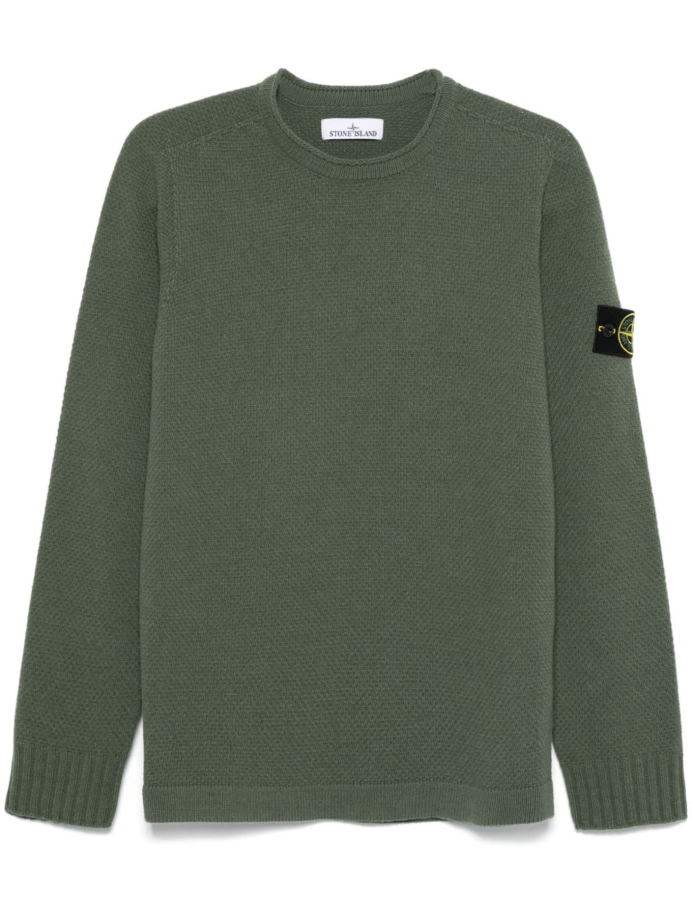 Stone Island 圆领毛衣 - 绿色