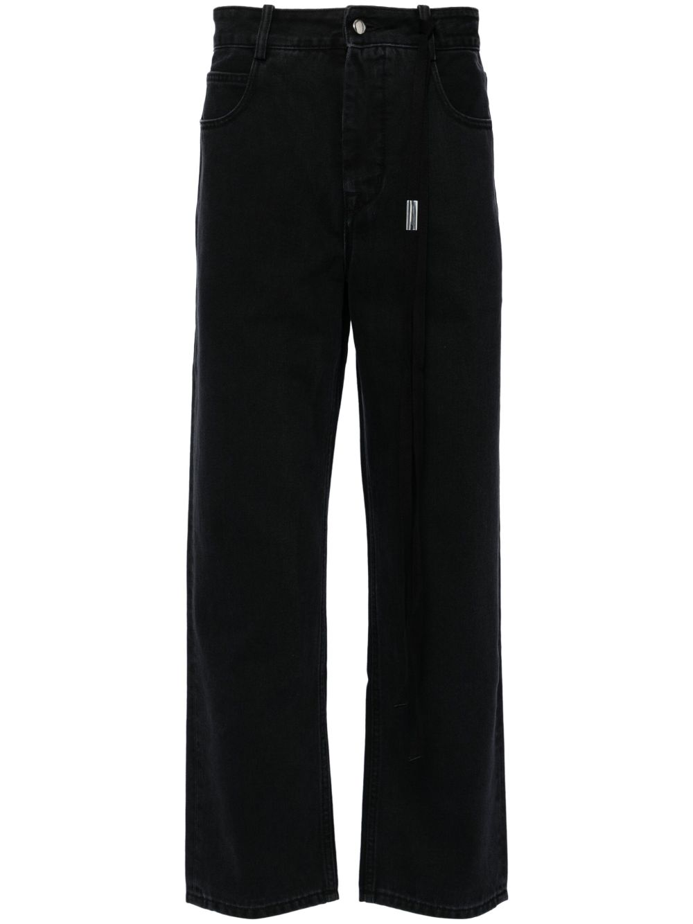 Ann Demeulemeester 直筒牛仔裤 - 灰色