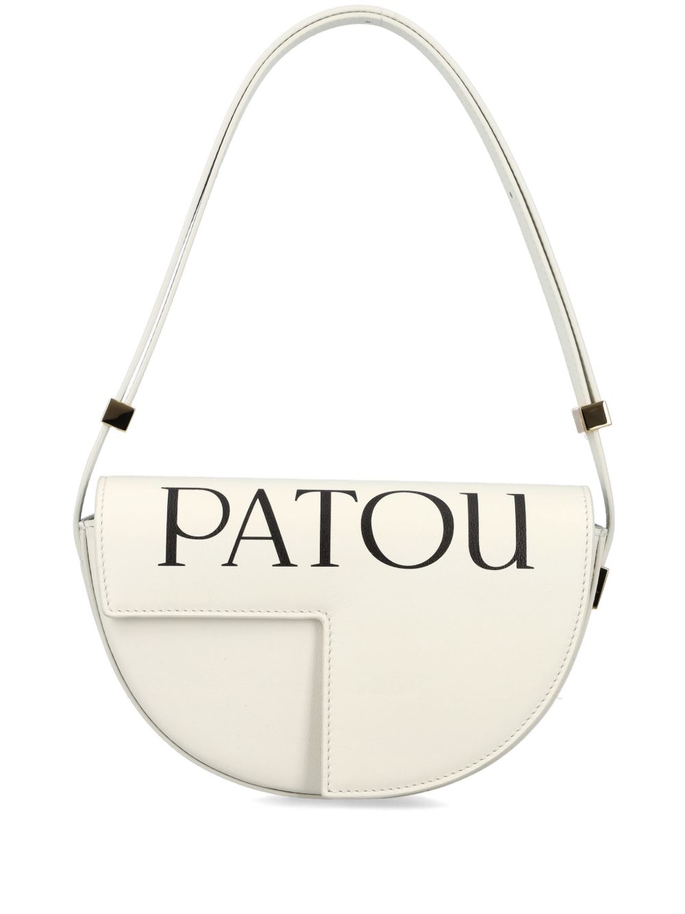 Patou Le Petit Patou 皮质单肩包 - 白色