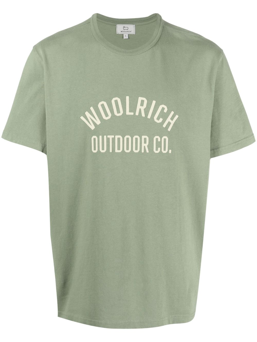 Woolrich logo印花棉T恤 - 绿色