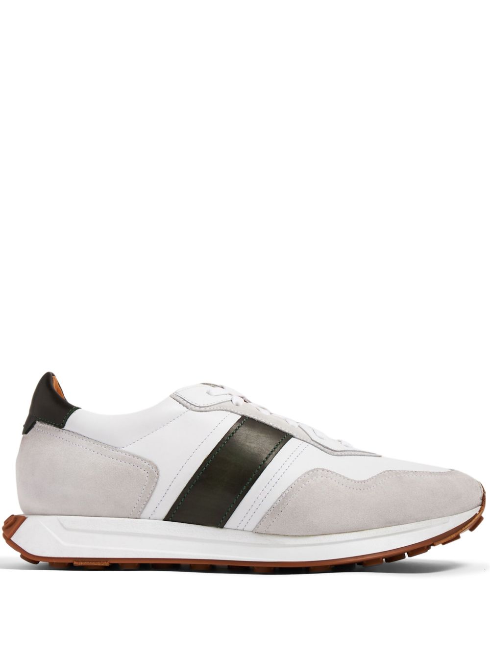 Magnanni 拼接绒面皮运动鞋 - 中性色
