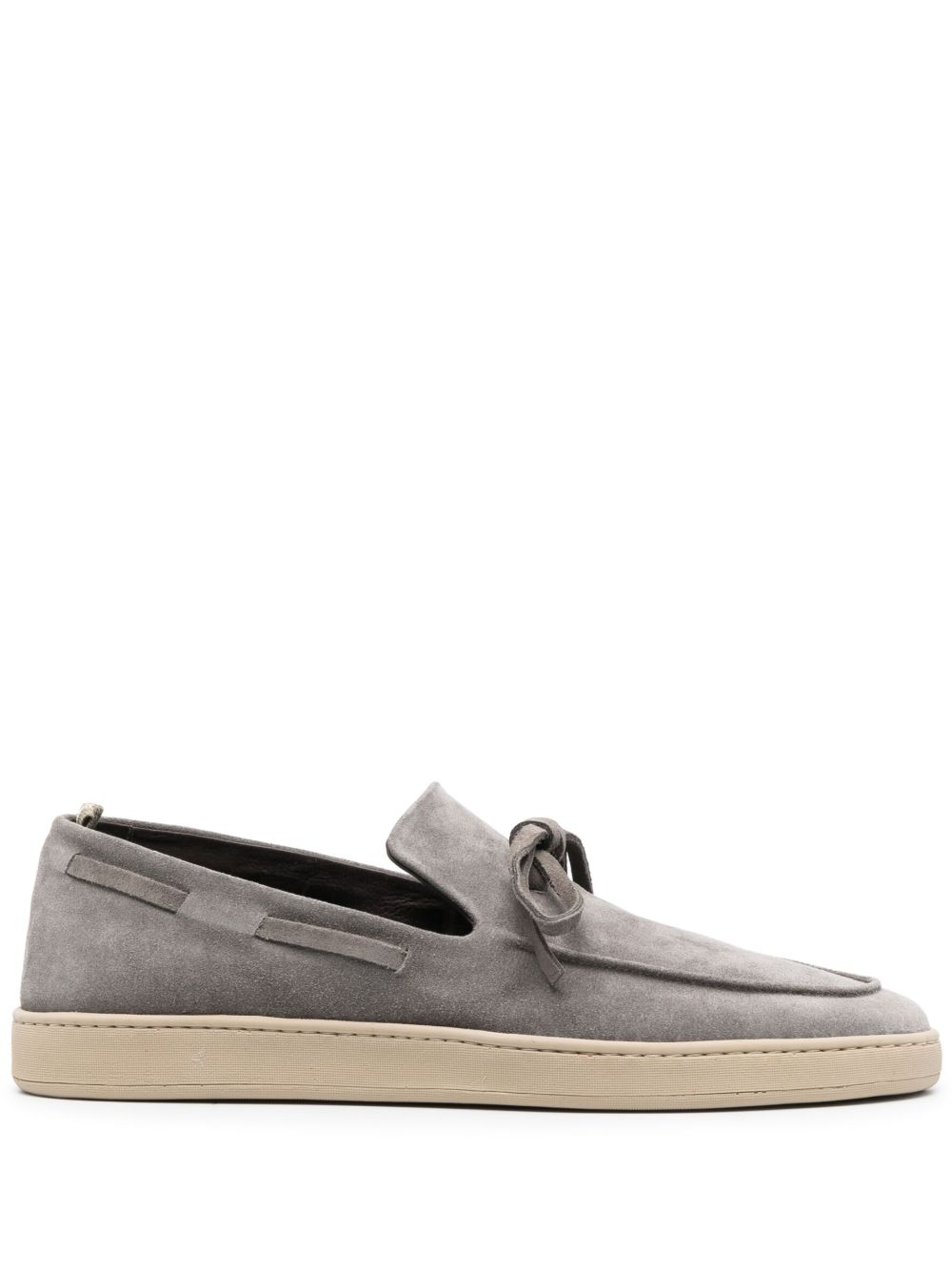 Officine Creative Herbie 003 绒面皮乐福鞋 - 灰色
