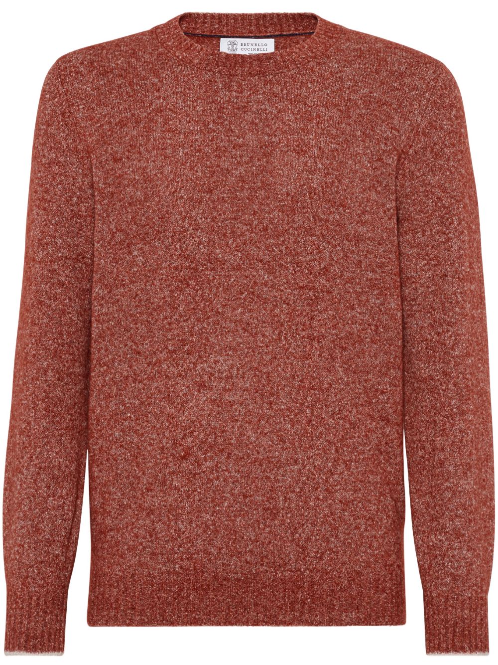 Brunello Cucinelli 圆领长袖毛衣 - 红色