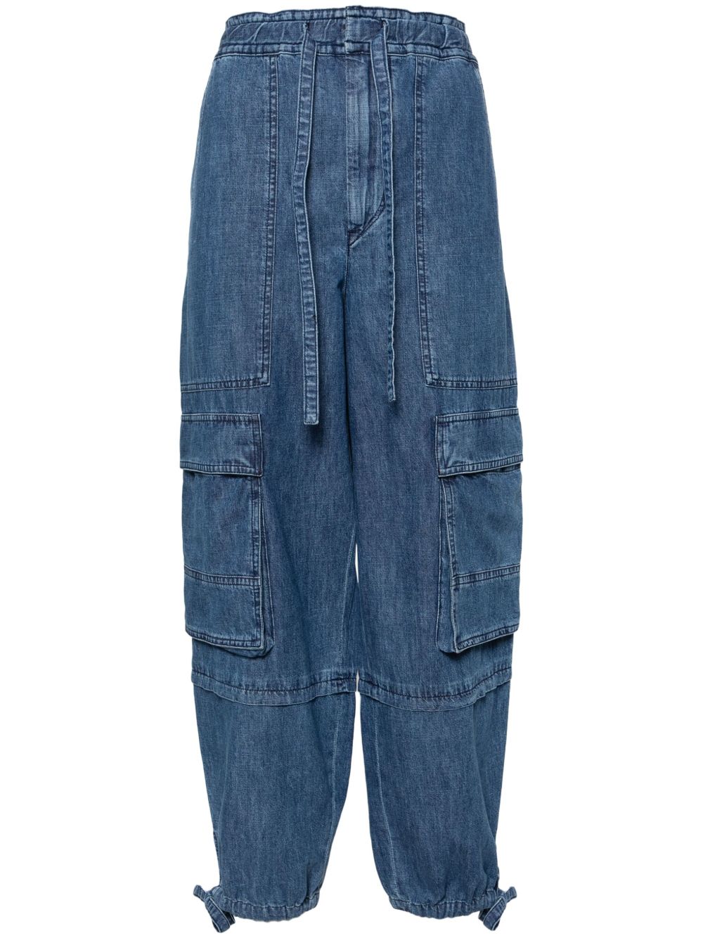 MARANT ÉTOILE 高腰工装牛仔裤 - 蓝色